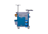 Emergency Drugs Equipment Medical Cash Cart Hospital Furniture In Blue Color