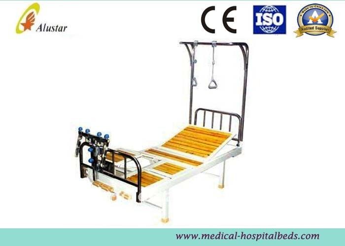 Double Arm Stainless Steel Crank Hospital Orthopedic Adjustable Beds with Traction Shelf (ALS-TB06)
