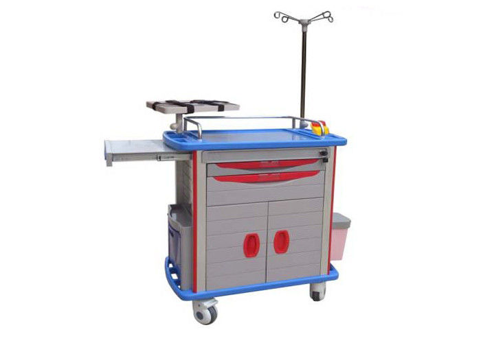Emergency ABS Medical Trolley Medicine Cart With Drawer And Door (ALS-MT116b)